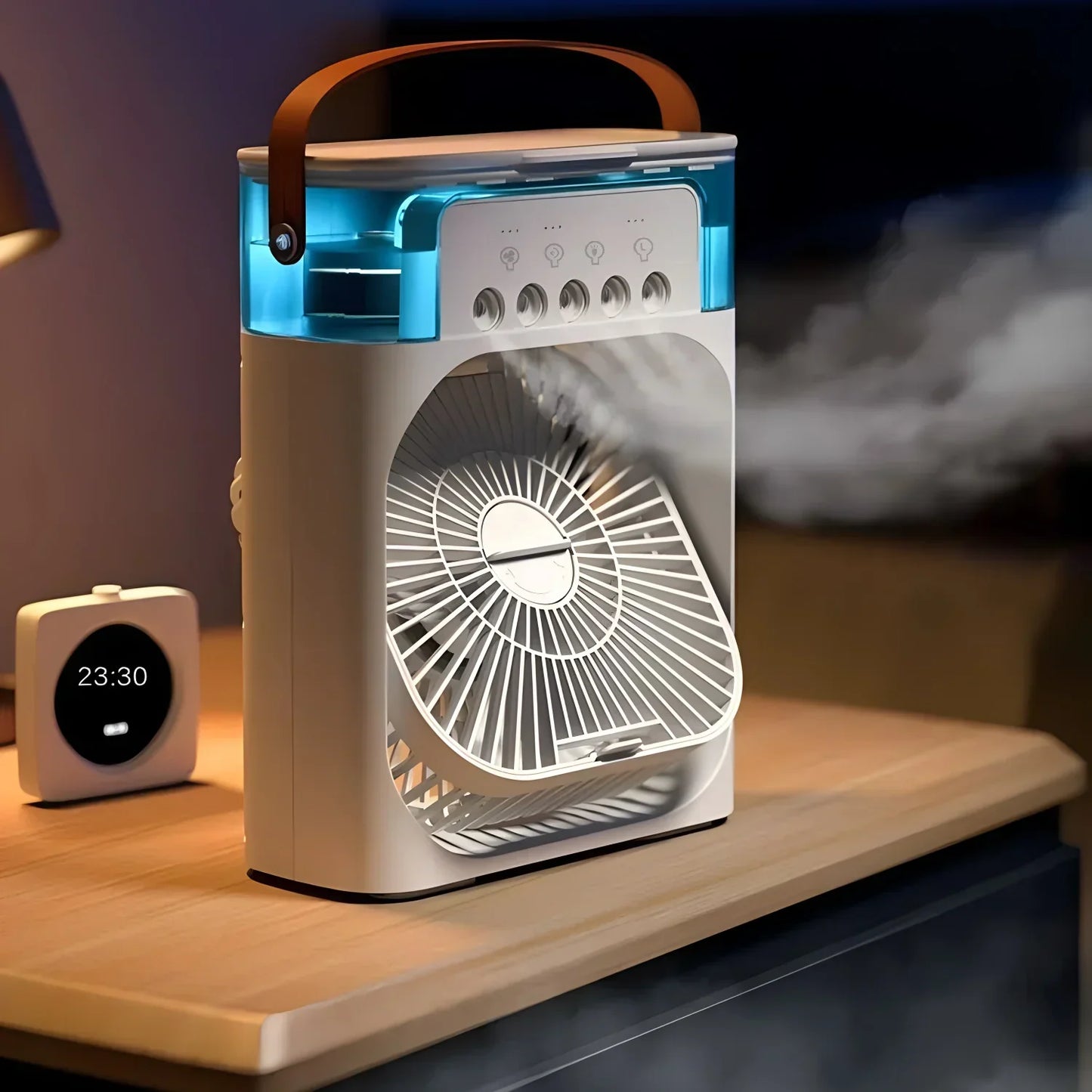 AeroCooler Luxe 3-in-1 Ventilator, Airconditioner en Luchtbevochtiger met 7-Kleuren LED Verlichting