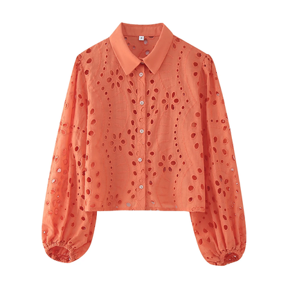 Emmi | Blouse - Embroidery - Perfecte zomerblouse