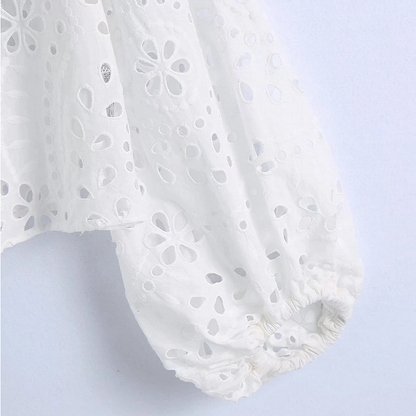 Emmi | Blouse - Embroidery - Perfecte zomerblouse