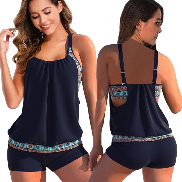 Malta | Tankini-set - Tweekleurig - Stijlvol