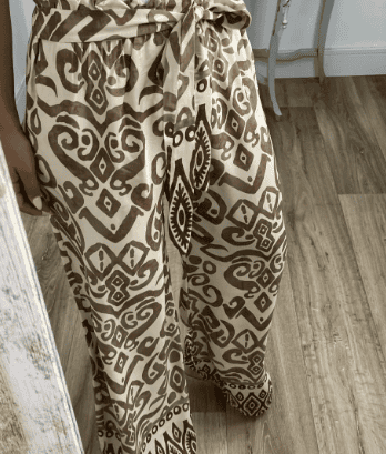 Adrie | Broek met wijde pijpen en trendy print