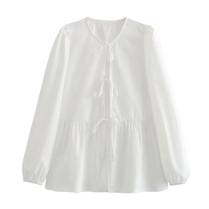 Jaimie | Blouse - Strikkoordjes - Zomerready