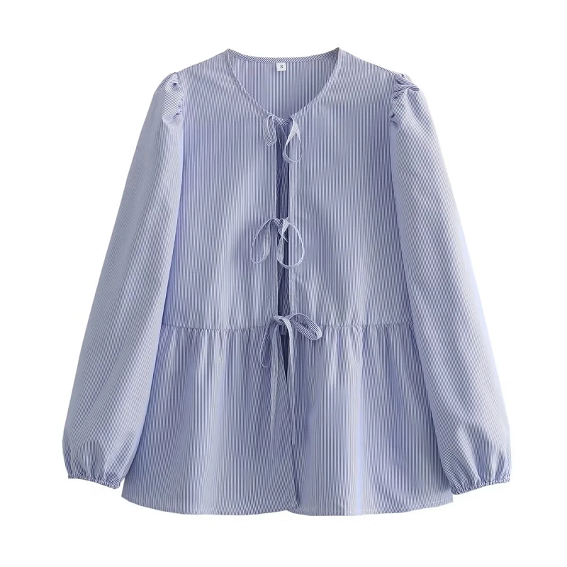 Jaimie | Blouse - Strikkoordjes - Zomerready