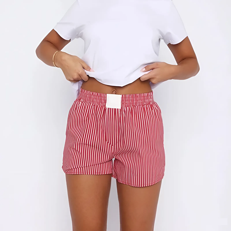 Mae | Boyfriend Short - Gestreept - Comfy